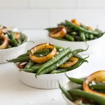 Charred Sweet Onion and Green Bean Medley