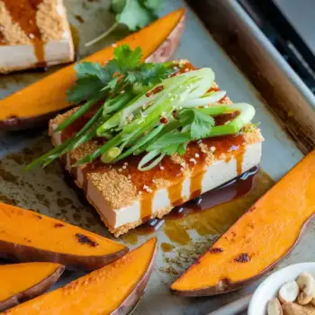 Sheet-Pan Crisp Tofu and Sweet Potatoes