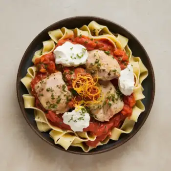 Herbed Chicken & Tomato Ragù with Ricotta