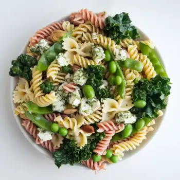 Pasta with Sweet Pea and Feta Pesto