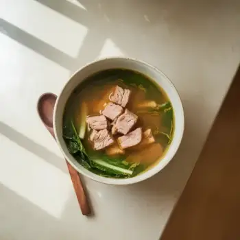 Rustic Pork and Greens Tamarind Soup