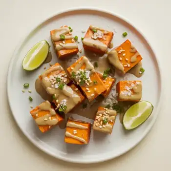 Tahini-Glazed Sweet Potatoes