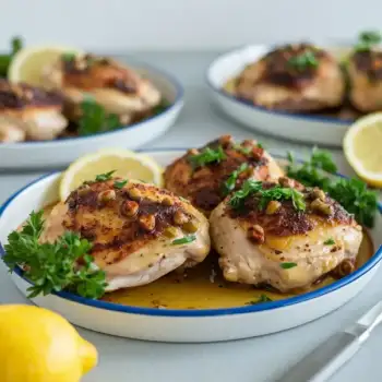 Lemon-Anchovy Chicken Thighs
