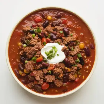 Hearty Slow-Cooked Beef and Bean Chili