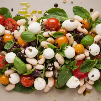 Tuscan White Bean & Tomato Mozzarella Salad