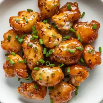 Crispy Honey-Glazed Popcorn Chicken