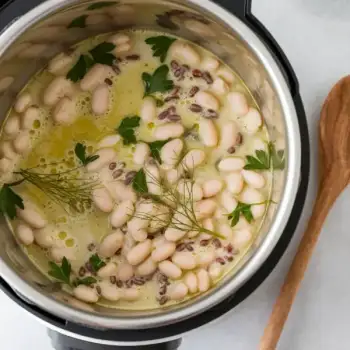 Pressure Cooker White Bean-Parmesan Soup