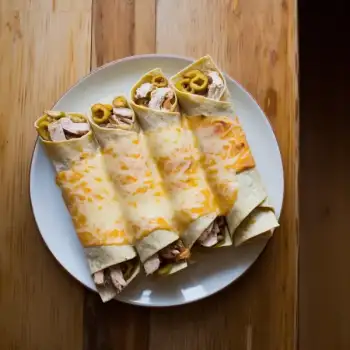 Savory Roasted Chicken & Poblano Enchiladas