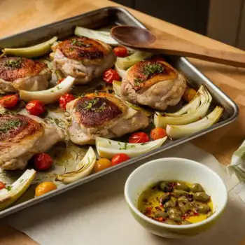 Sheet-Pan Chicken with Artichokes and Herbs