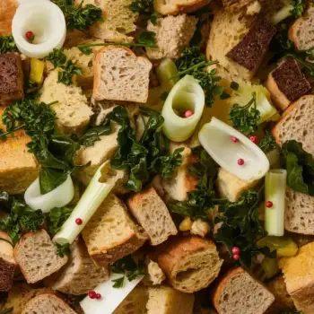 Herbaceous Sourdough Stuffing with Celery and Leeks