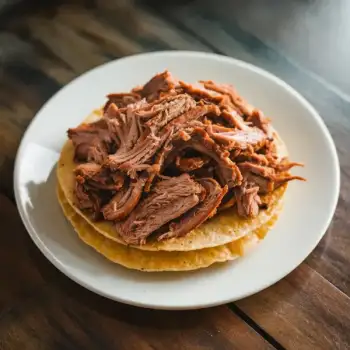 Smokey Shredded Pork Tinga Tostadas