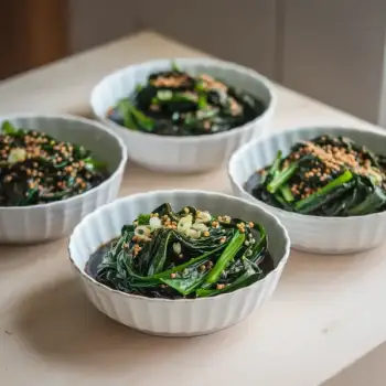 Sautéed Spinach with Ginger, Scallions, and Soy Sauce