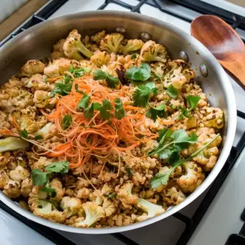 Cauliflower Fried “Rice” with Ginger & Soy