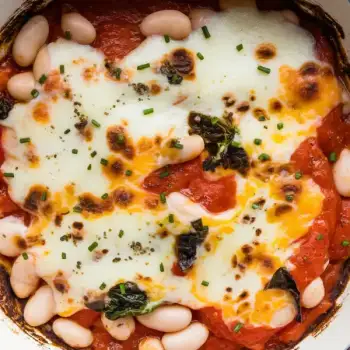 Tomato & White Bean Cheese Melt