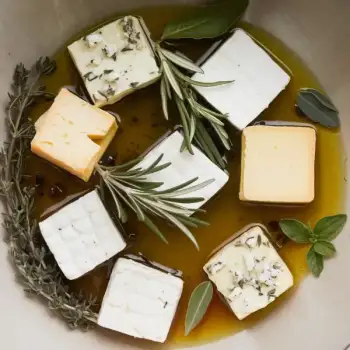 Marinated Cheese with Herbs and Olive Oil