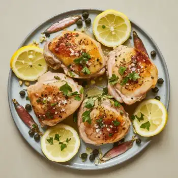 Lemon-Anchovy Chicken Thighs