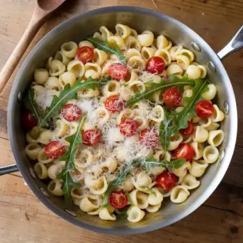 Orecchiette with Cherry Tomatoes and Arugula
