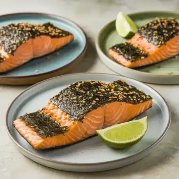 Crispy Skin Salmon with Nori and Sesame Crust
