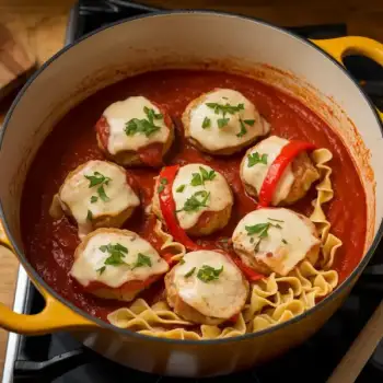Cheesy Chicken Parmesan Meatballs