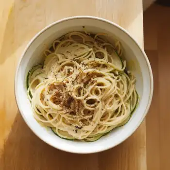 Creamy Parmesan Zucchini Spaghetti