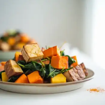 Tempeh and Sweet Potato Hash