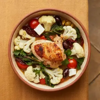 Mediterranean Chicken and Cauliflower Stew