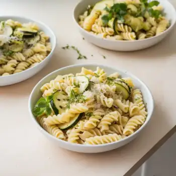 Lemony Pasta with Zucchini and Fresh Herbs