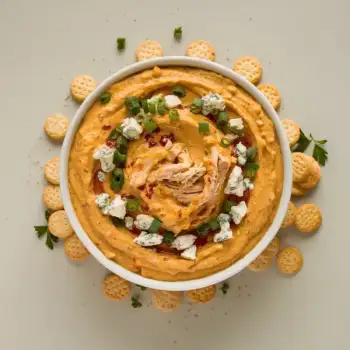 Spicy Buffalo Chicken Cheese Dip