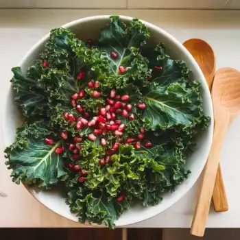 Kale Salad with Pomegranates