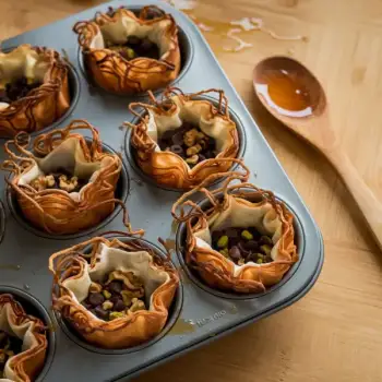 Chocolate Nut Kataifi Purses