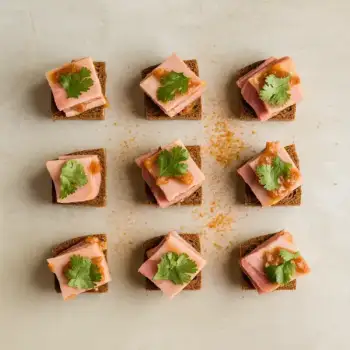 Spiced Ham & Tamarind Crostini
