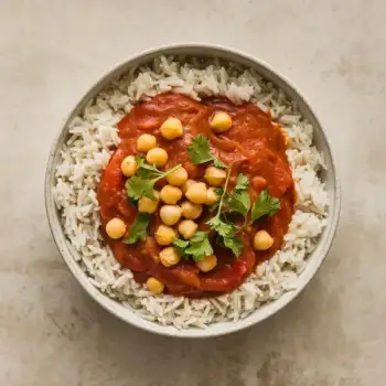 Hearty Tomato & Chickpea Coconut Curry