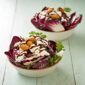 Chicory Salad with Goat Cheese and Balsamic Vinaigrette