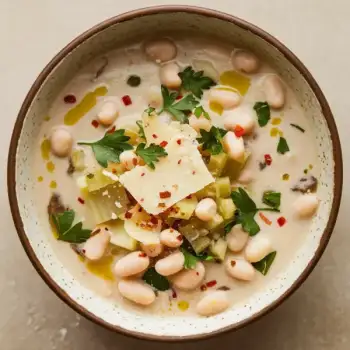 Tuscan White Bean and Parmesan Soup