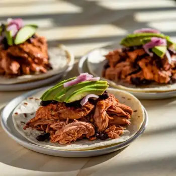 Pressure Cooker Chipotle-Honey Chicken Tacos