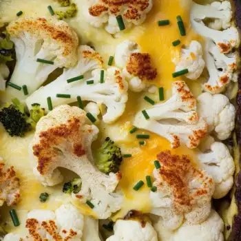 Cheesy Cauliflower and Leek Gratin