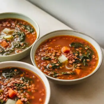 Hearty Red Lentil and Vegetable Soup
