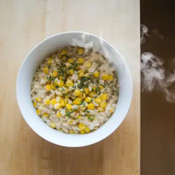 Miso Corn Risotto