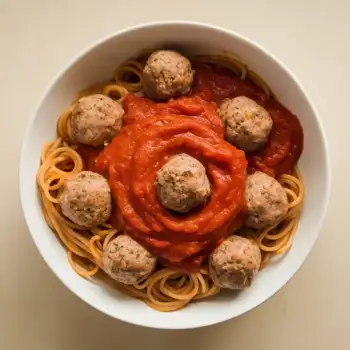 Turkey Meatballs with Spaghetti