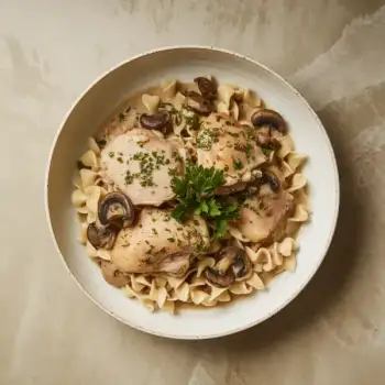 Creamy Chicken Mushroom Stroganoff
