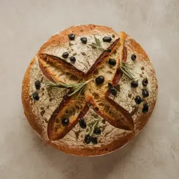 Rustic Olive and Rosemary Loaf
