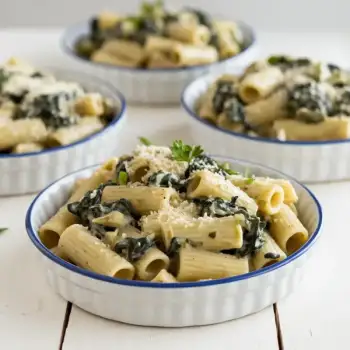 Creamy Spinach and Artichoke Rigatoni