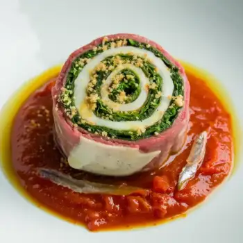 Herbed Braciole with Fontina in Tomato Sauce