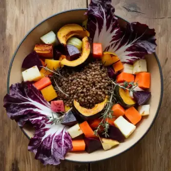 Lentil Salad with Roasted Vegetables