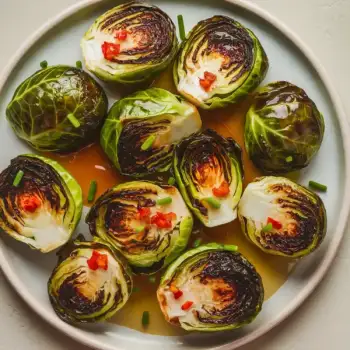 Caramelized Brussels Sprouts with Dijon Glaze