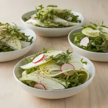 Crisp Fennel and Peppery Arugula Salad with Radishes