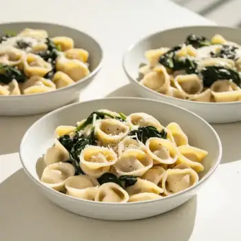Creamy Orecchiette with Miso and Spinach