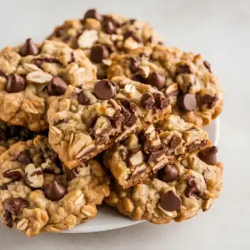 Heavenly Chocolate Chip Oat Crunch Cookies