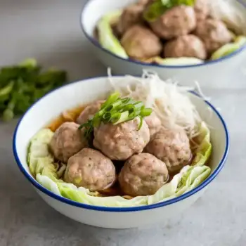 Pork and Napa Cabbage Meatballs