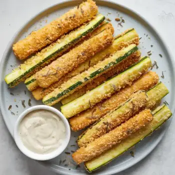 Crispy Parmesan Zucchini Air-Fryer Sticks
